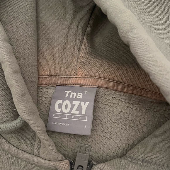 Green tna zip up hoodie - Picture 3 of 5